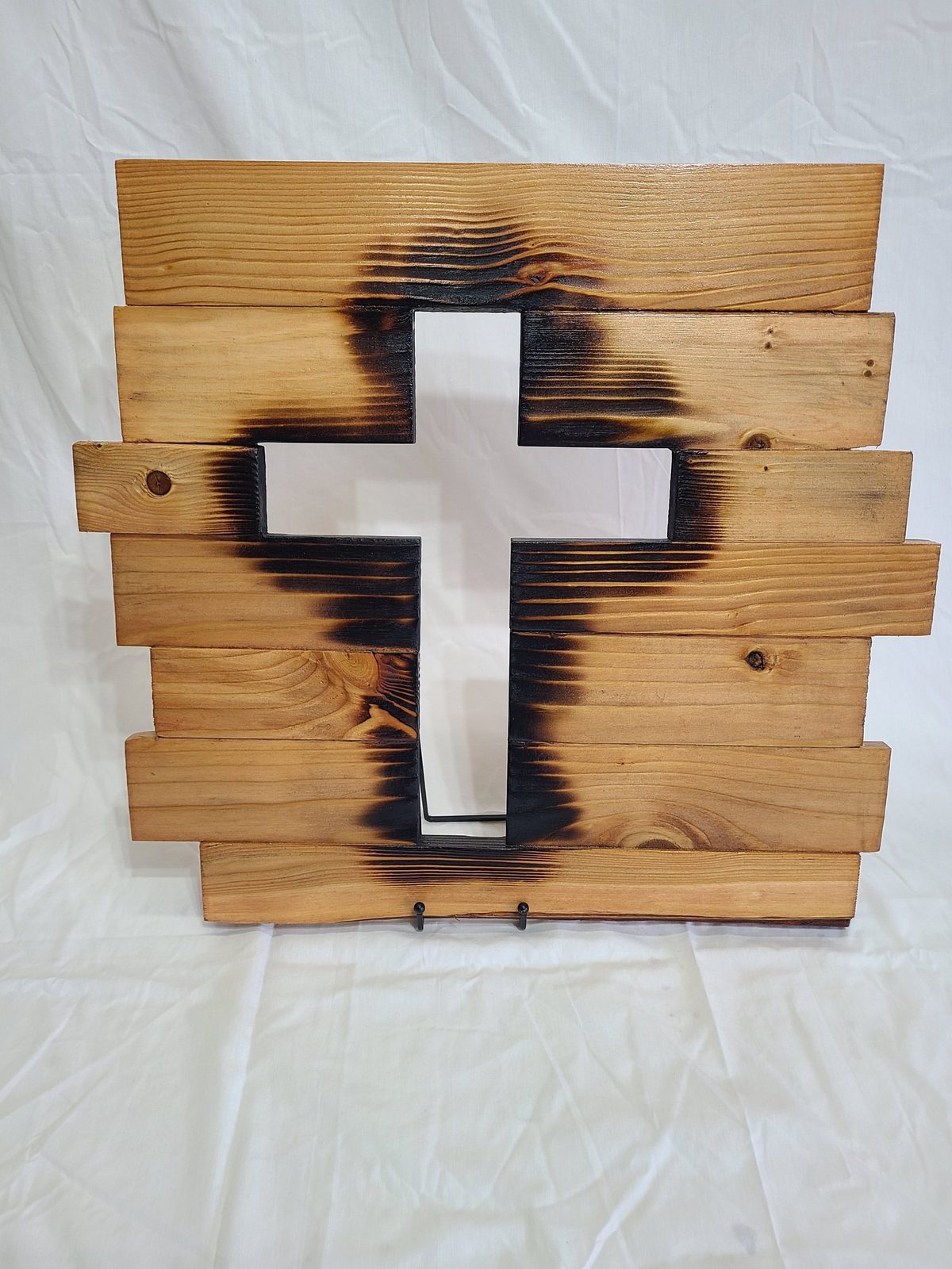 Burned-plank cross
