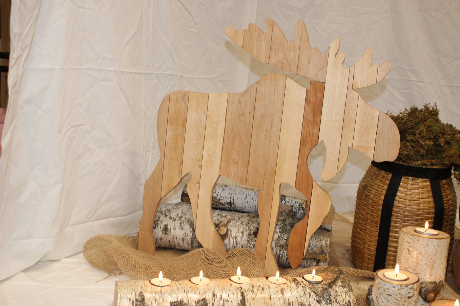 Moose with candles